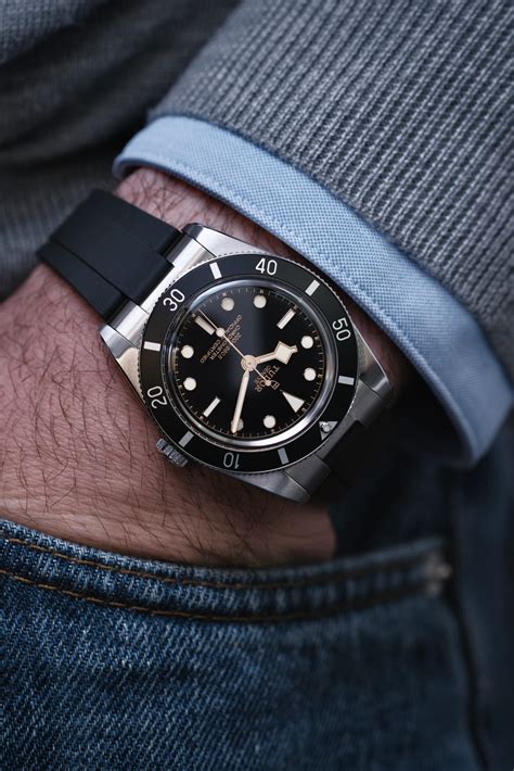 tudor black bay 54 kautschukband|tudor black bay 54 watch.